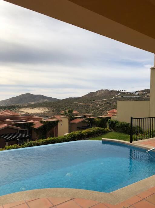 Mountain from pool and all patio areas