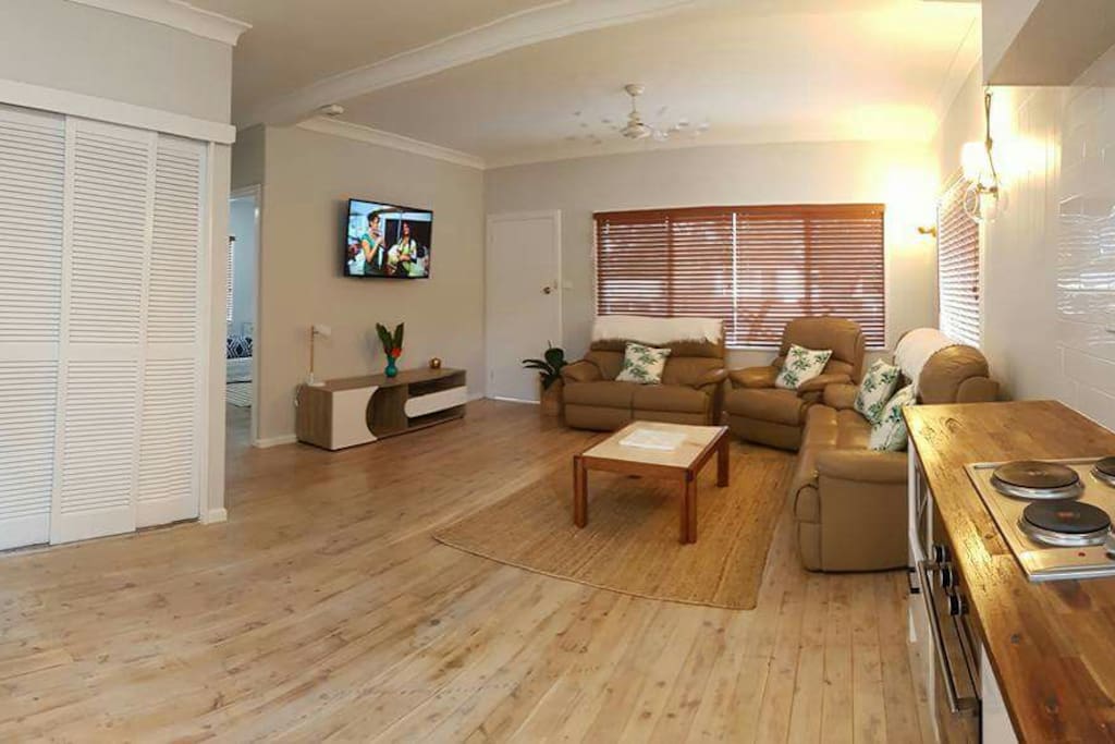 Kitchen and lounge room