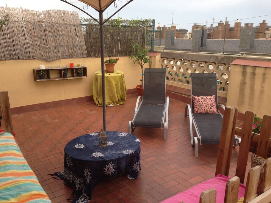 Amplia terraza
