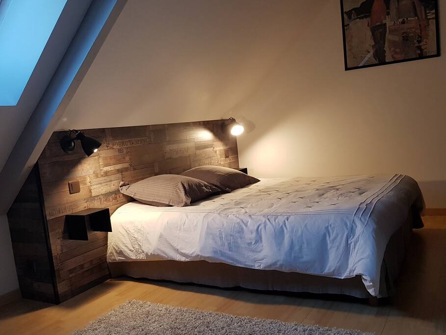 La chambre avec Lit de 160 cm