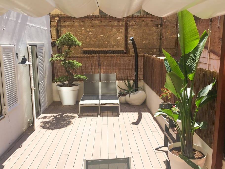 Sunbeds at the Terrace