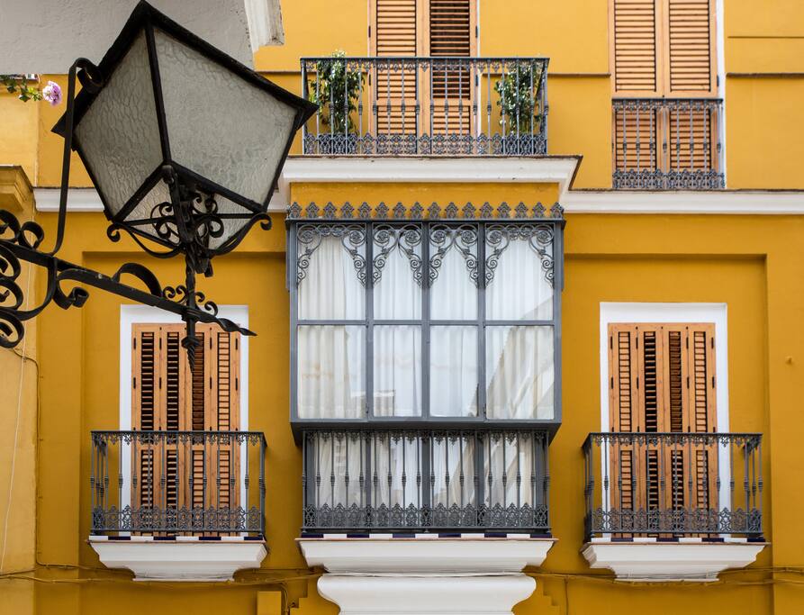 Typical Sevilla house.
Casa típica sevillana.