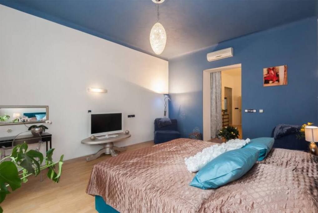 Charming Bedroom with TV
