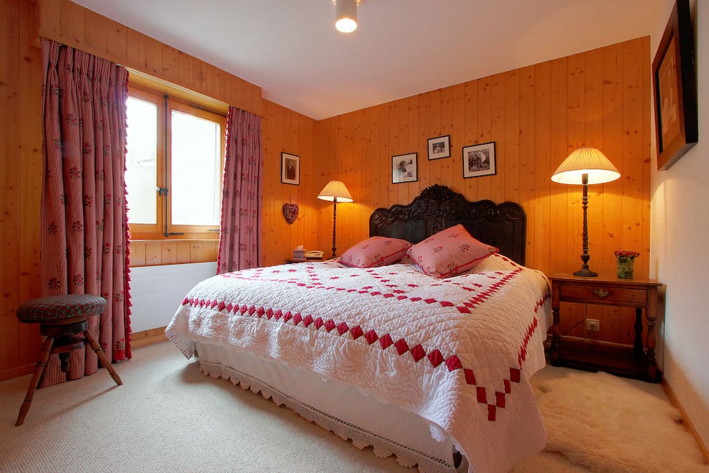 The master bedroom comes with a very comfortable double bed