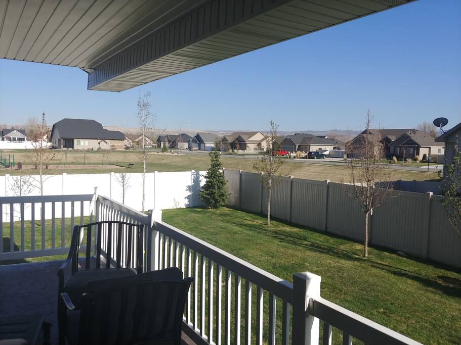 View from our covered patio
