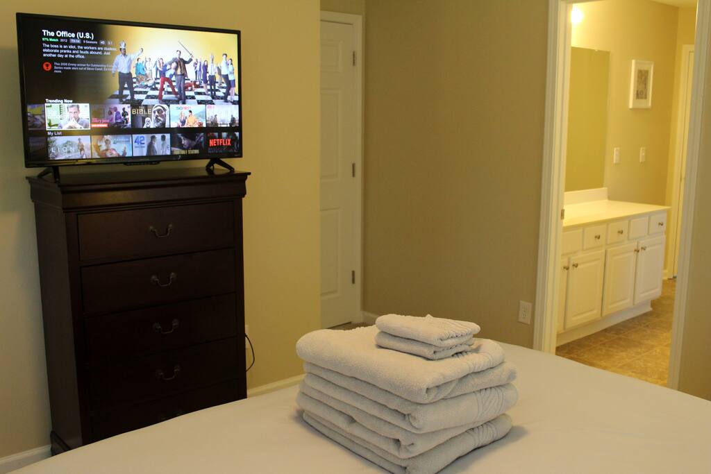 Don't forget about the entertainment! Free Netflix is included in your suite!
