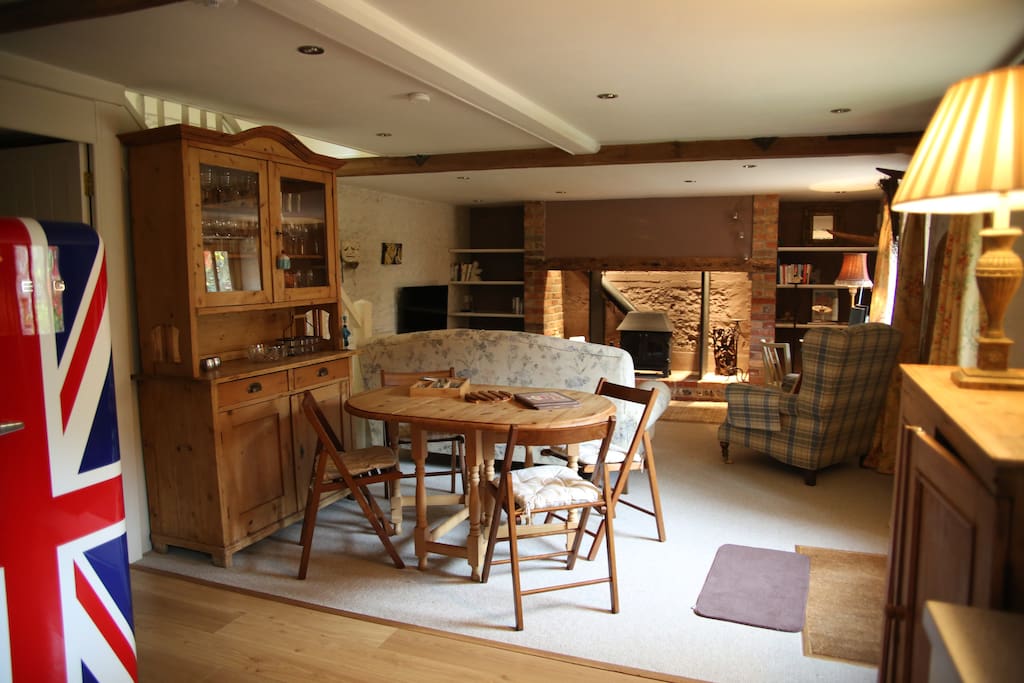 The open-plan downstairs layout