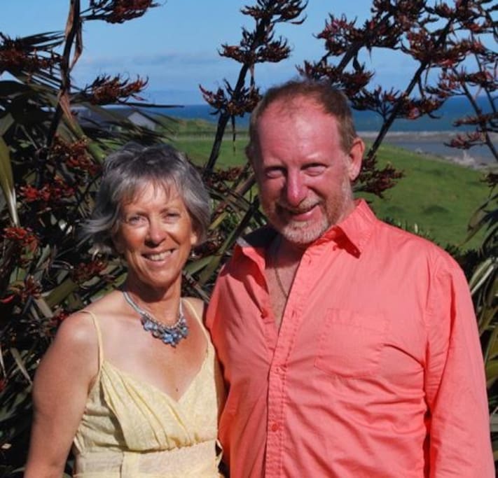 Your hosts, Jenni and Dave, in Wairoa