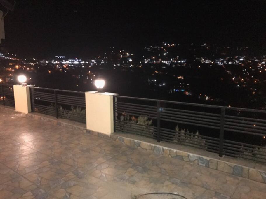 NIGHT VIEW FROM COTTAGE