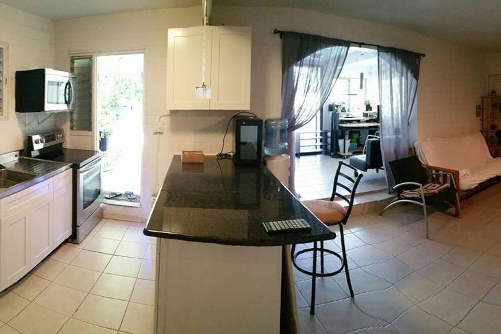 Open Kitchen & living room