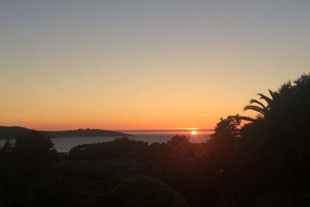 Atardecer desde el porche