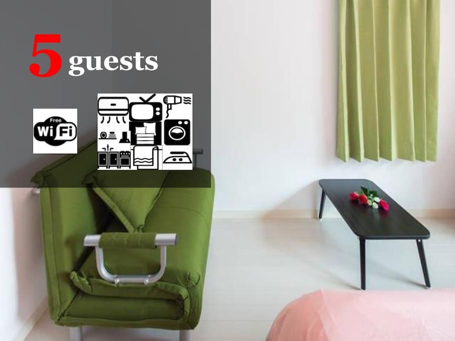 Up to 5 guests
