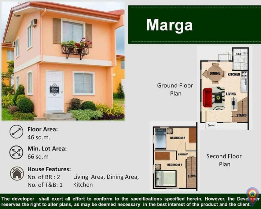 two-storey floor plan