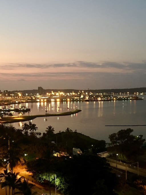 Spectacular views over Durban Harbour