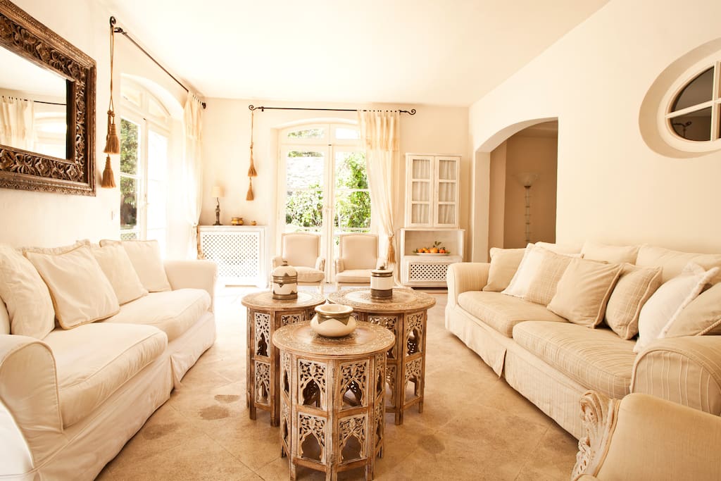 Living room in the main house.