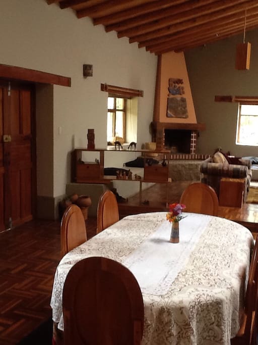 Open dining room and living room