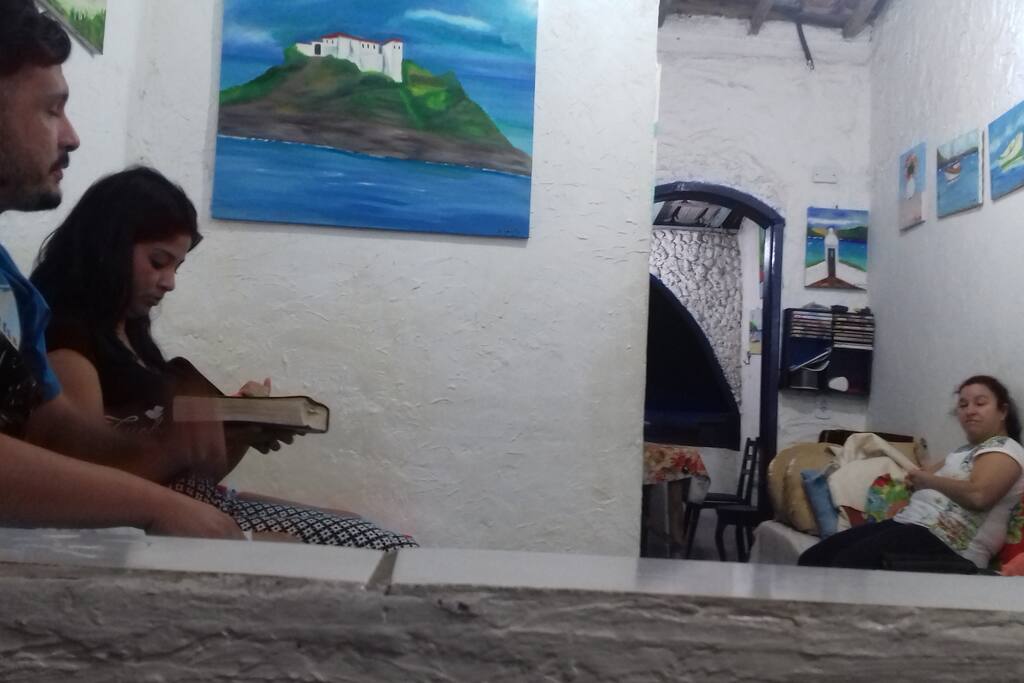 Uma amiga veio nos visitar a Danila.