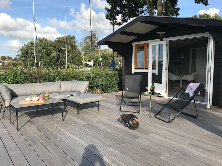 Large terrace with lounge set