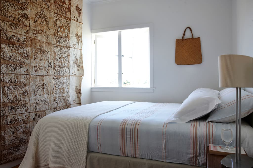 Tara's main bedroom has a queen and a single bed.