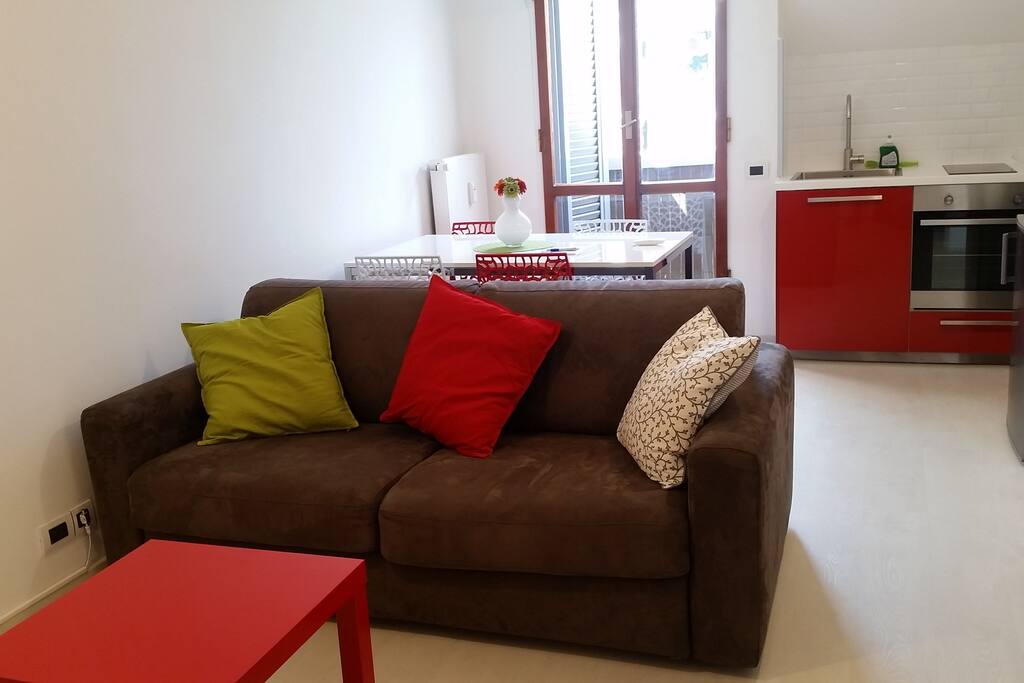 Living Room with sofa-bed