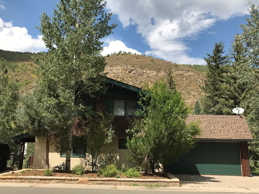 Our cute little house in West Vail lies on a quiet street in a residential neighborhood, with easy bus access into town.