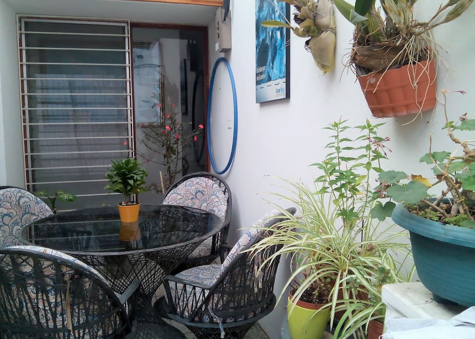 Little courtyard right outside your door