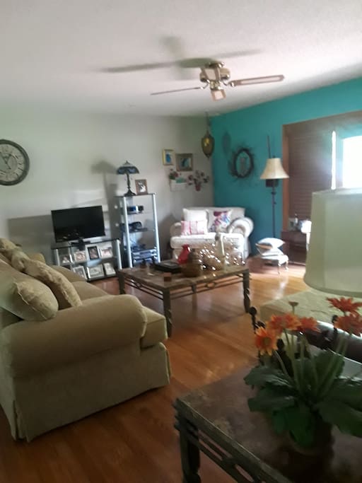 A view of the living room.