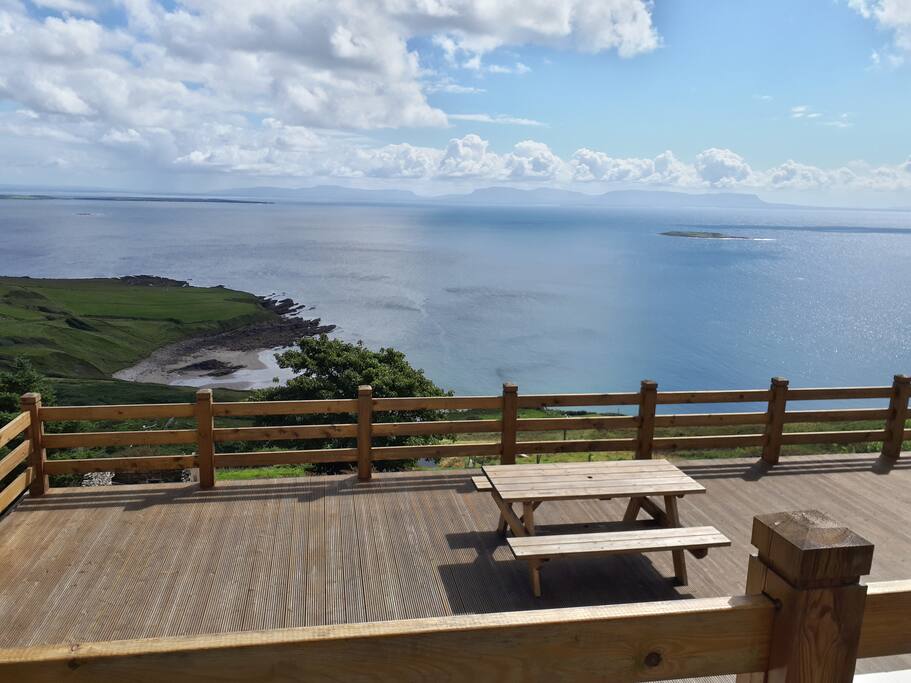 Deck at the front of the house