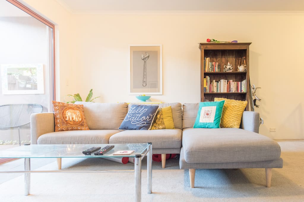 Comfortable lounge to watch TV or Chromecast your favourite shows