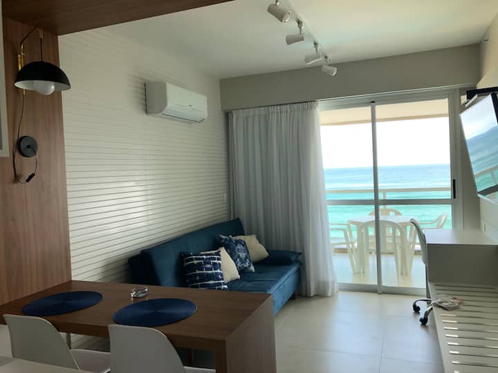 Flat Frontal Mar Pé Na Areia Em Praia Paradisíaca - Recreio dos Bandeirantes