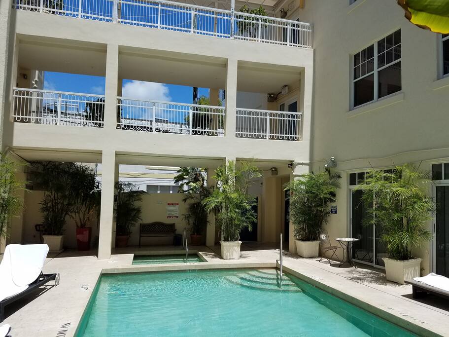 THE POOL AREA