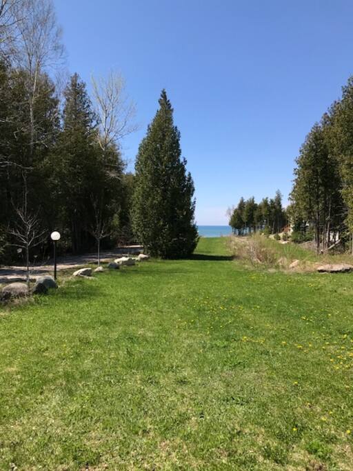 Steps away from the home, connects to one of the many trails..