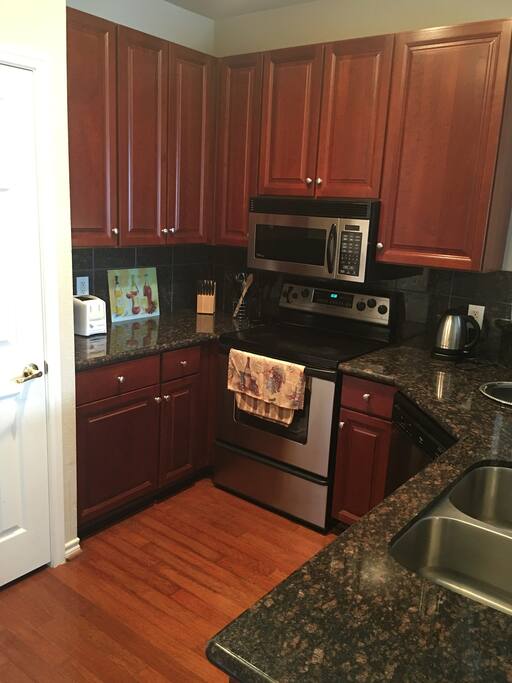 Plenty of cabinet space in this kitchen