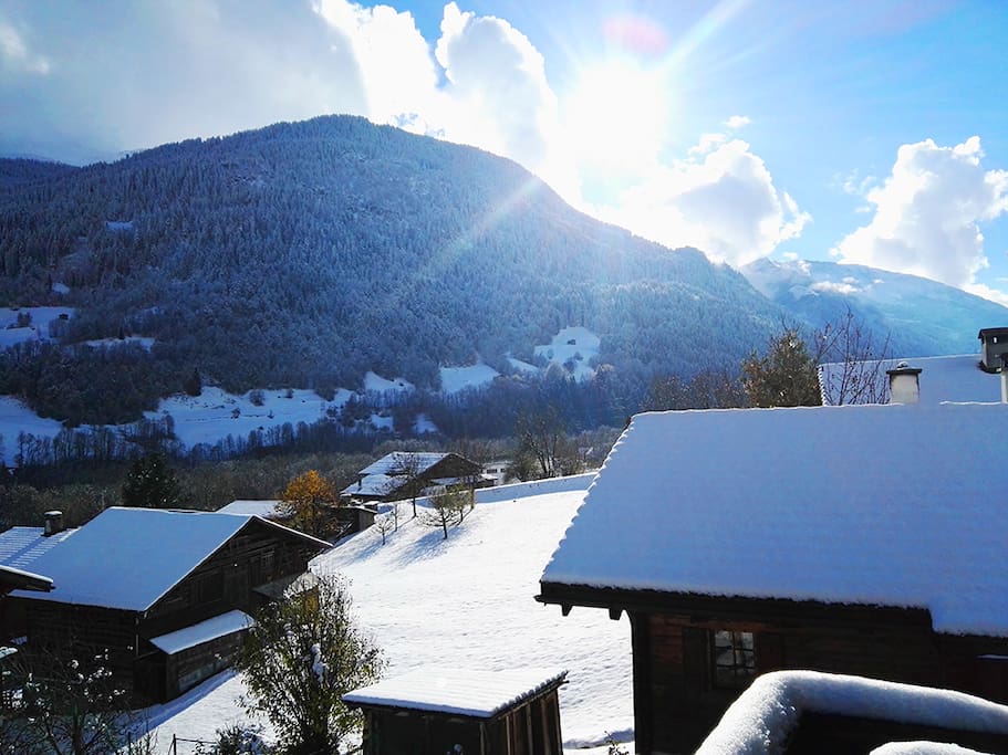 November 2016 - herrlich der erste Schnee, Vorboten eines gute Winters.