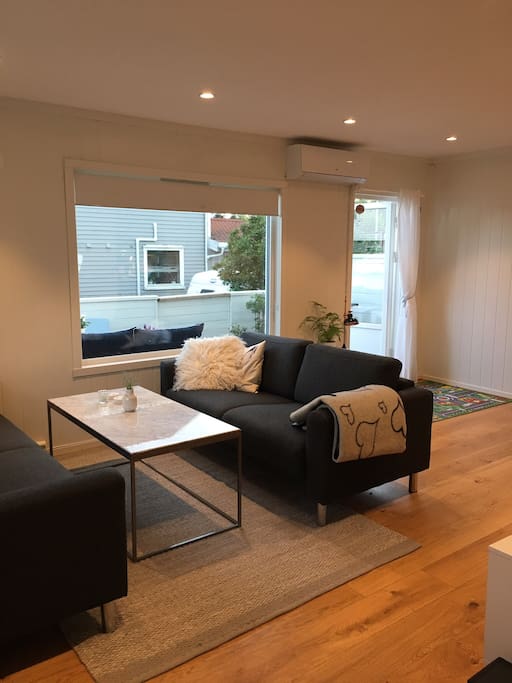 Living room at first floor - with heatpump