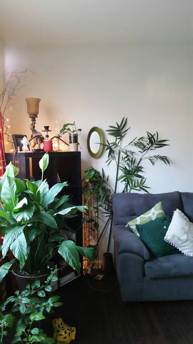 Partial living room view