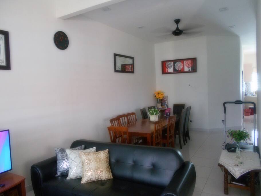 living room, dining area
