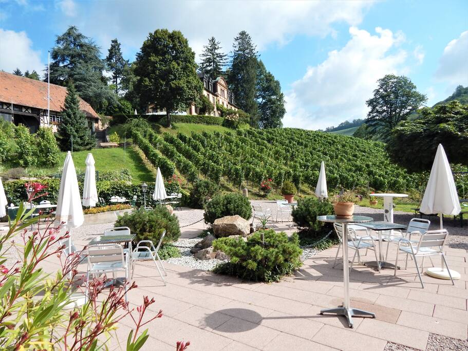 Terrasse der Weinstube