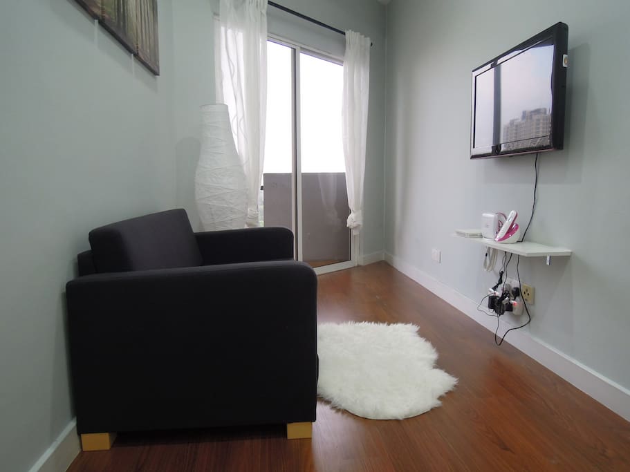 Living room with sofa bed