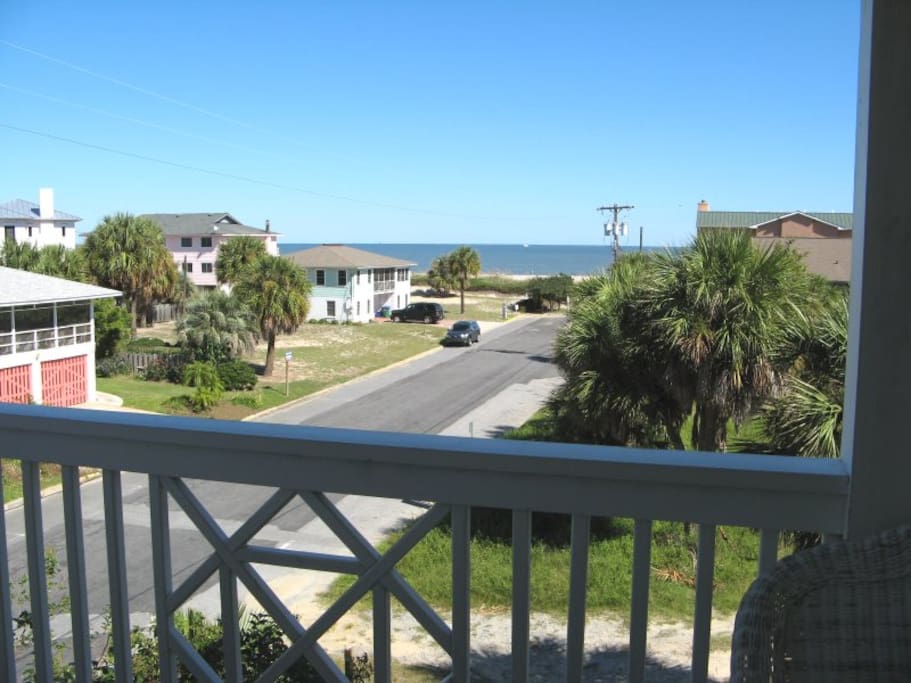 3rd Floor Balcony off the Family Room with View of the Atlantic Ocean