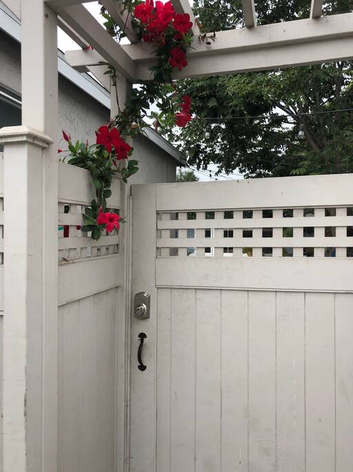Gated entry.