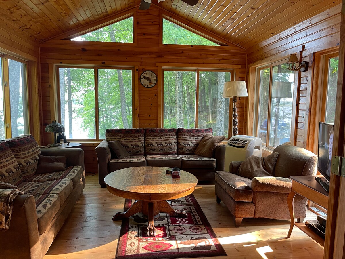 Secluded Lake Cabin w/ Dock, Pontoon & Sauna Cabins for Rent in Mora