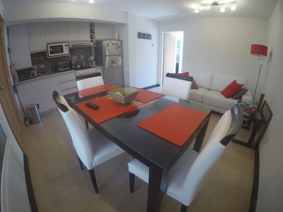 living cocina comedor
