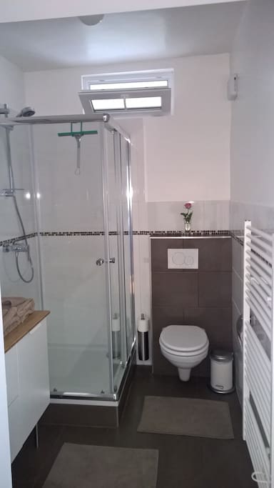 Badezimmer des Apartments 1. Stock