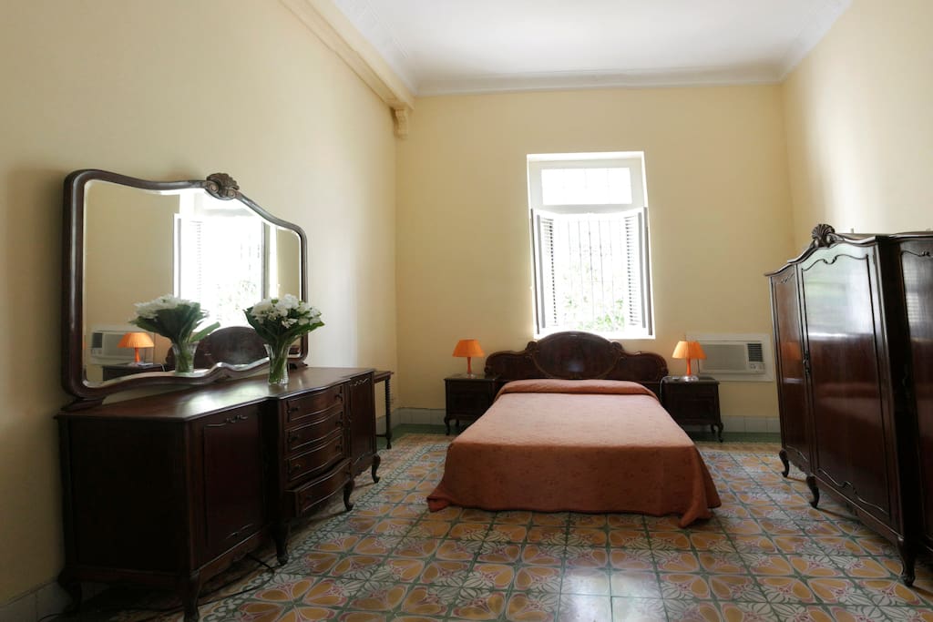 Master room with airconditioner, Led TV and fan