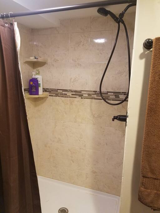 completely new bathroom