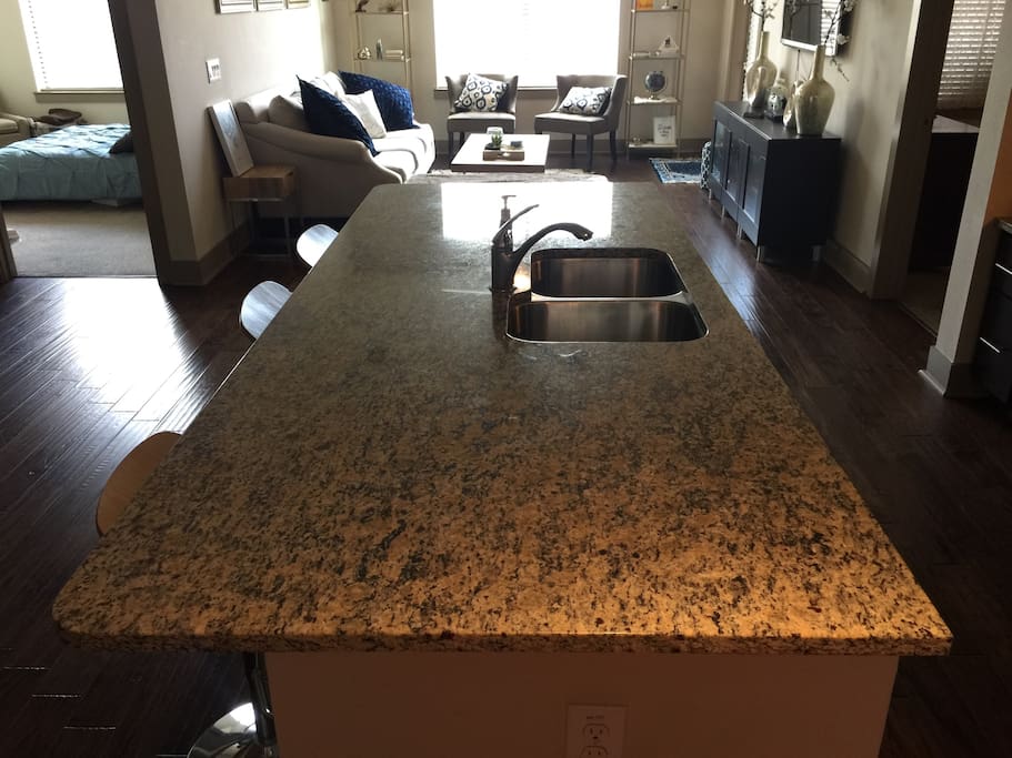 Extra large Kitchen Counter which can seat more than 7 adults