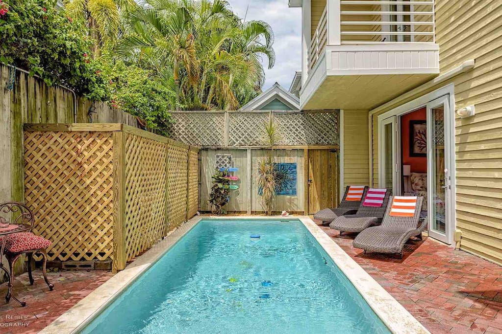 The private pool is heat-optional and fully fenced...