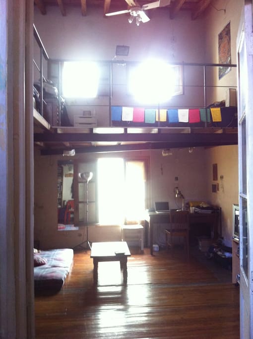loft de artista (teatro) salon 5 x 5 mts, vivienda y estudio de teatro