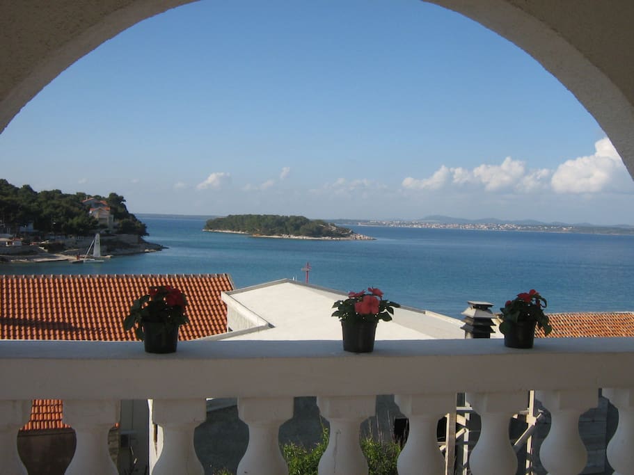 terrace with sea view